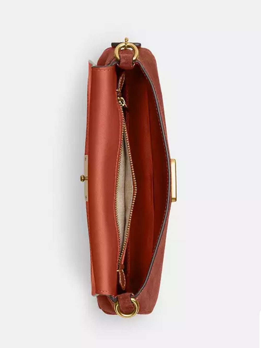 Coach Jet Shoulder Bag in Brass/Clay with Gold Hardware - Picture 7 of 10